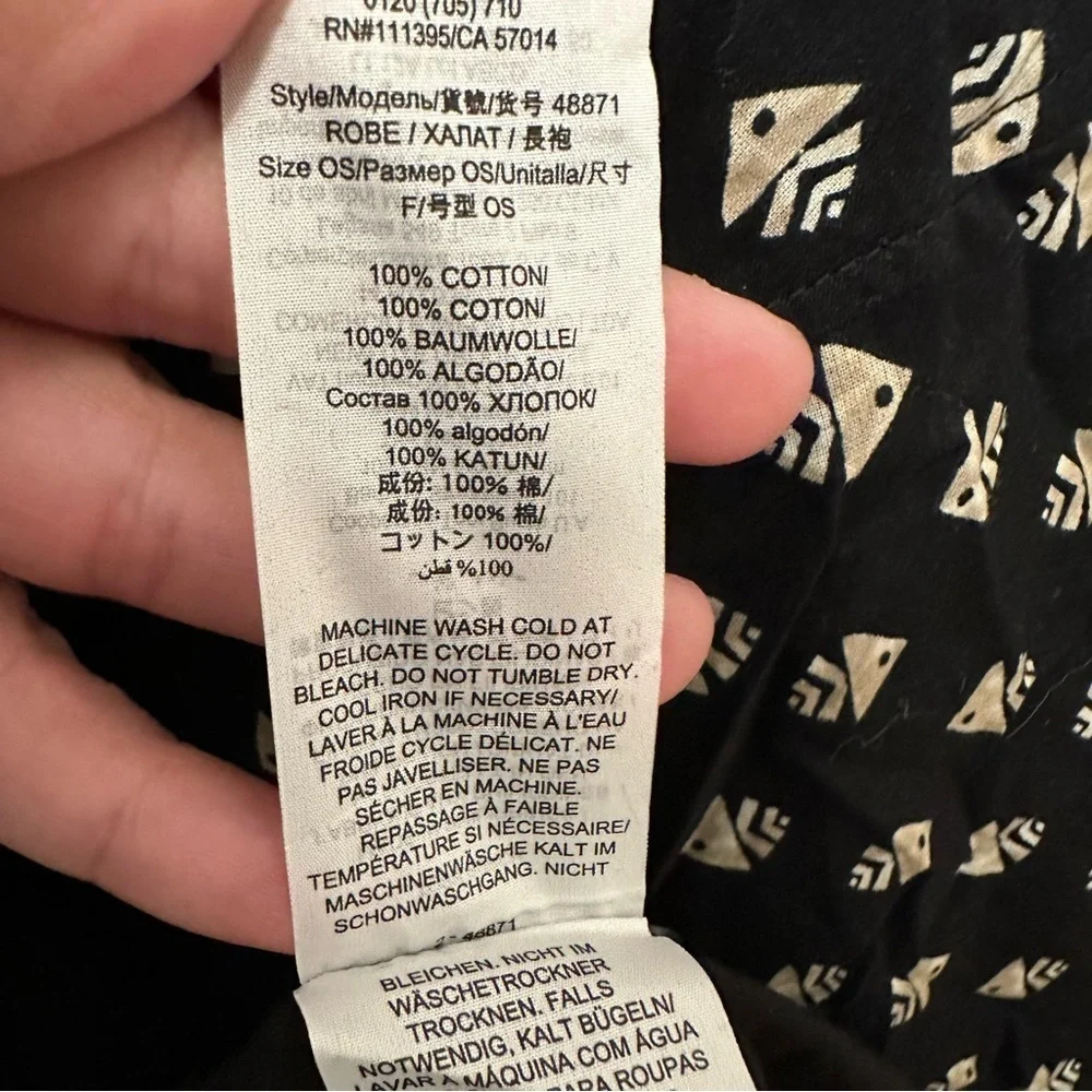 NWT Tory Burch Sloan Kettering Robe 2018 King Fish Print Cotton OS limited RARE